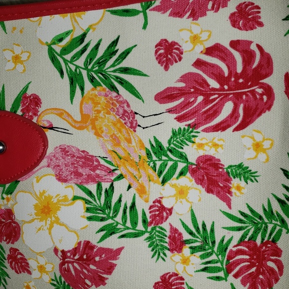 Apt9 Tropical Design Handbag Purse - Picture 3 of 11